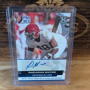 2022 ProSet Phidarian Mathis Rookie Autographed Card Alabama Bills